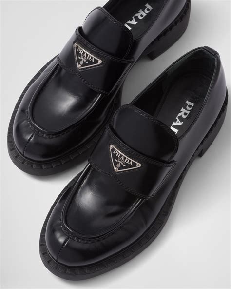 mocassino nero prada donna|Mocassini Leather Loafers By Prada .